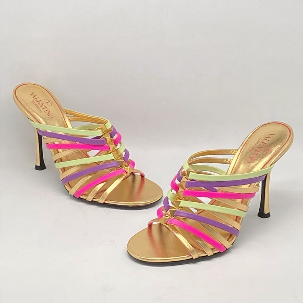 Valentino Garavani rockstud strappy 100mm stiletto mules